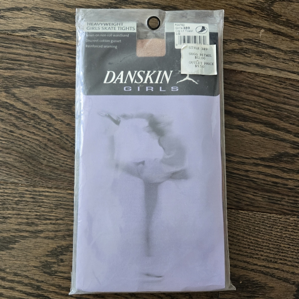 Ice Skating Danskin Dancewear Girls Heavyweight Footed Figure Skating Tights